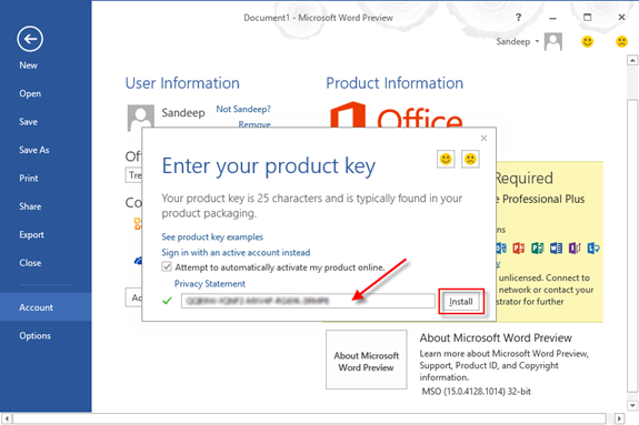 Microsoft Office 2013 Product Key Generator 2016