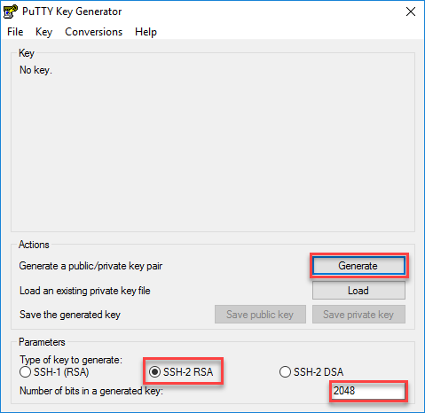 How to generate private key